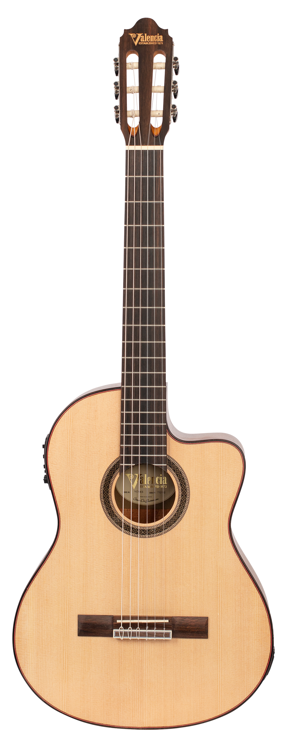 Valencia | VC704CE | Classical Guitar - Cutaway, Electric Acoustic | Full Size | Natural Valencia | VC704CE | Classical Guitar - Cutaway, Electric Acoustic | Full Size | Natural